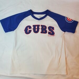 Chicago‎ Cubs MLB Jersey Shirt White  Genuine Merchandise Kids 6 7